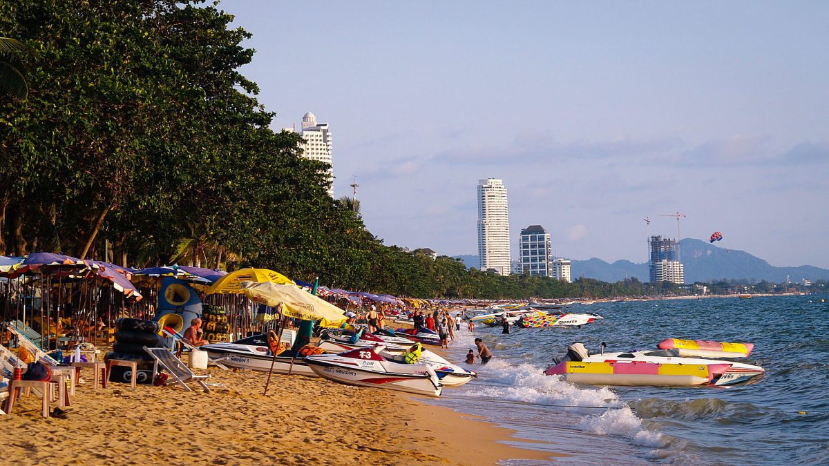 Jomtien Beach in Pattaya, Thailand