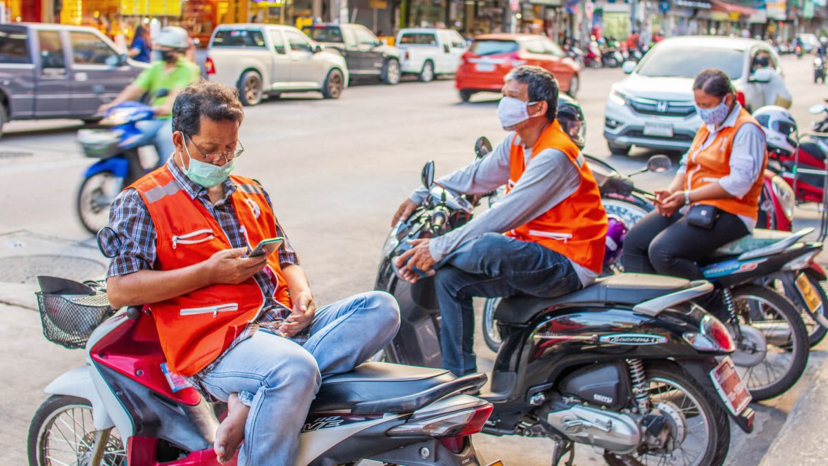 Motorbike taxi in Pattaya