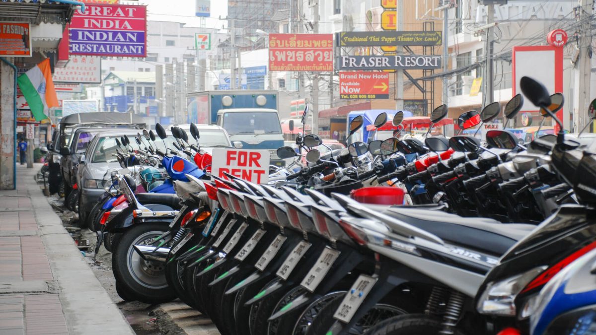 Motorbikes for rent in Pattaya