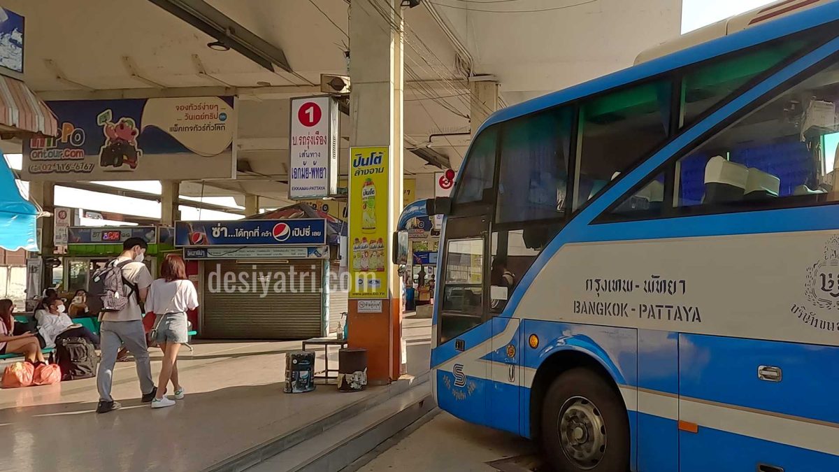 Pattaya Platform at Ekkamai Bus Station, Bangkok