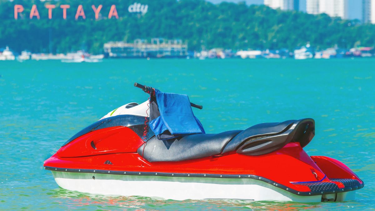 An idle jet ski in Pattaya