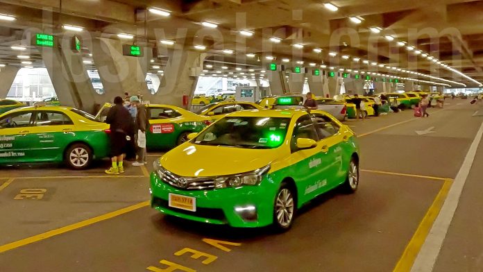 Meter Taxi at Bangkok's Suvarnabhumi Airport