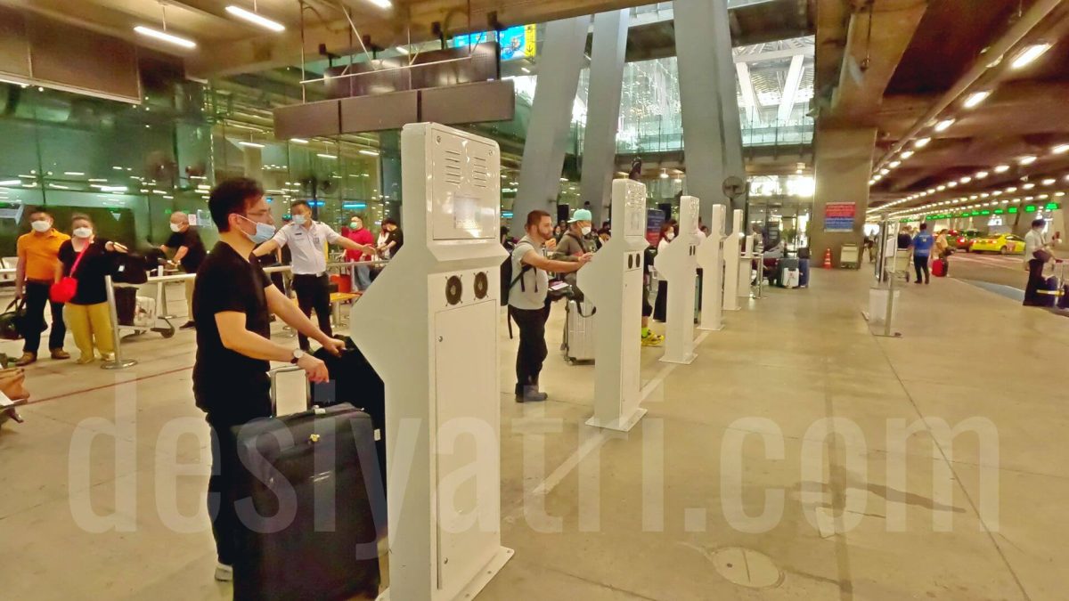 Public Taxi Kiosks at Suvarnabhumi Airport, Bangkok