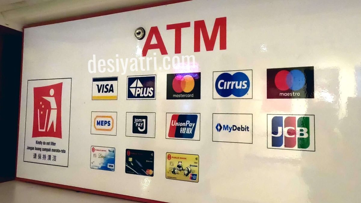 ATM Card types accepted for withdrawing cash in Malaysia