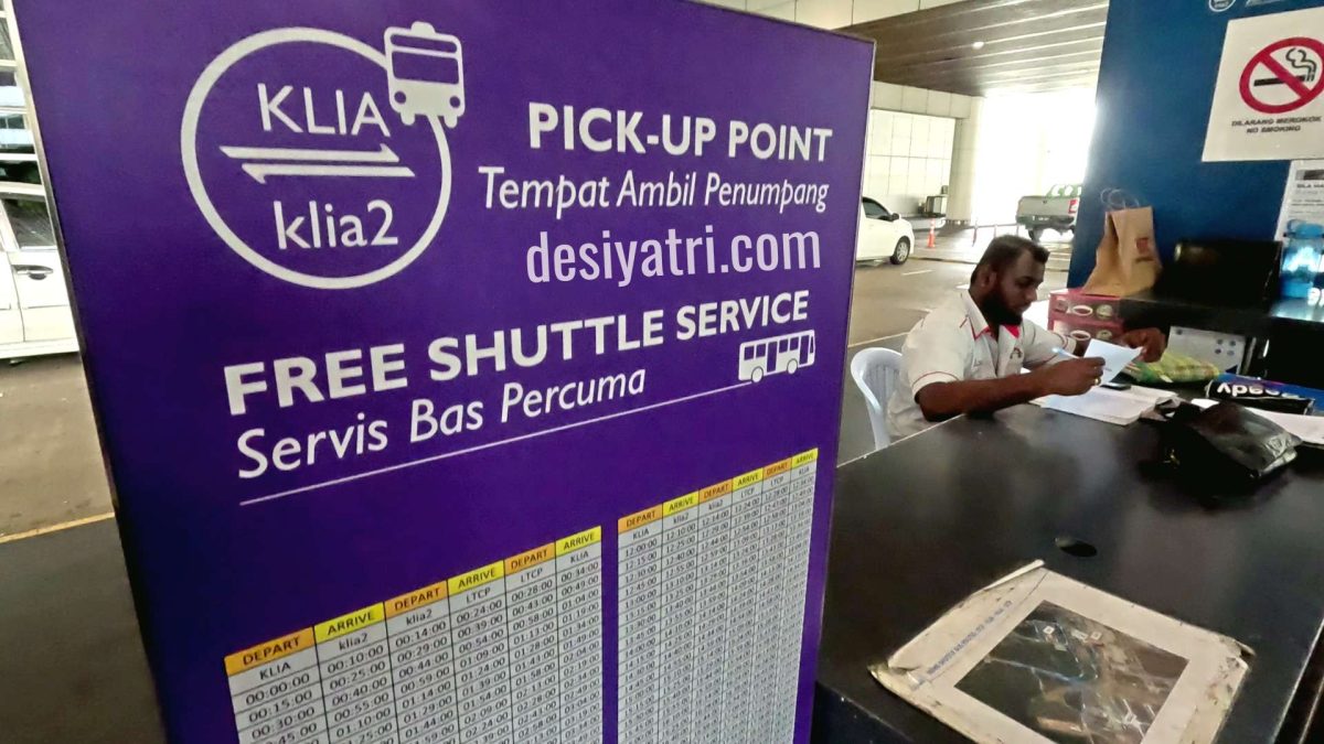 Free Shuttle Bus Time Table at KLIA