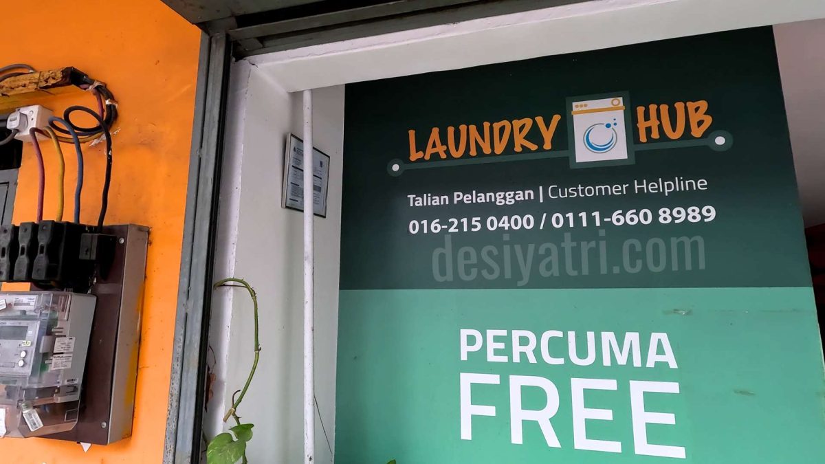 Laundry Hub, KL Sentral Signboard