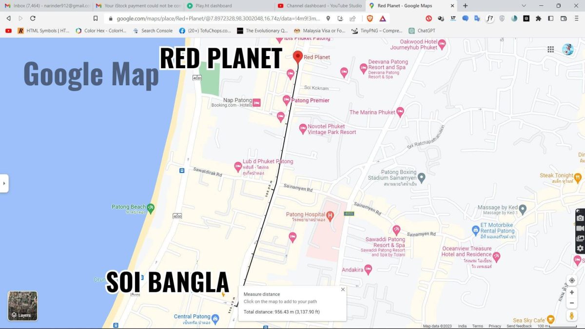 Hotel Red Planet, Patong, Phuket, Location on Google Maps