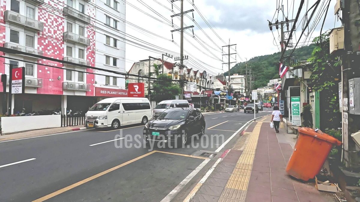 The Road Outside Red Planet Hotel In Patong, Phuket